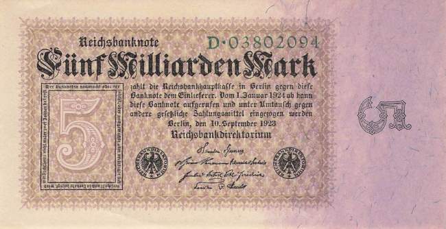 5 Milliarden Mark ro.112a D